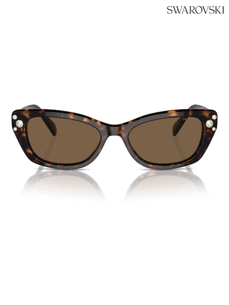 Swarovski Brown Sk6019 Pillow Sunglasses (B27690) | €229