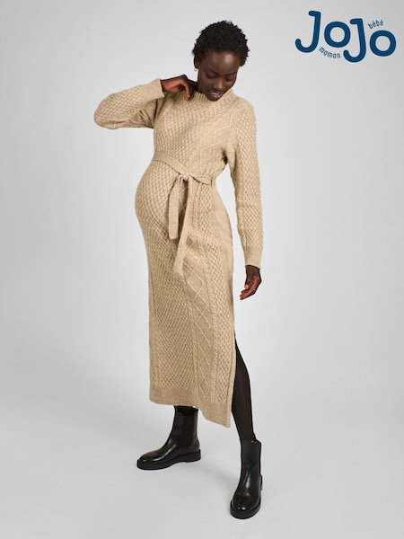 Jojo Maman Bébé Maternity Cable Knit Midi Dress (B27752) | €80