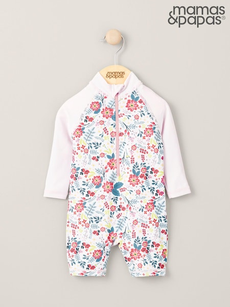 Mamas & Papas Floral Print Long Sleeve Rashsuit (B27909) | 125 zł