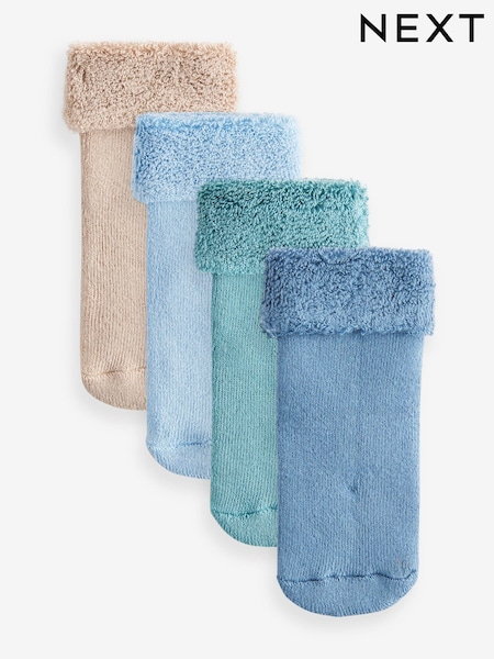 Blau - Towelling Socks 4 Pack (0mths-2yrs) (B27923) | 6 €