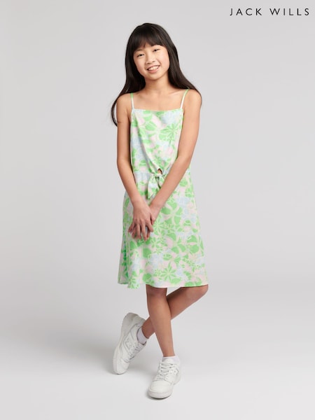 Jack Wills Green Mini Green Tie Strap Dress (B28065) | €27 - €32