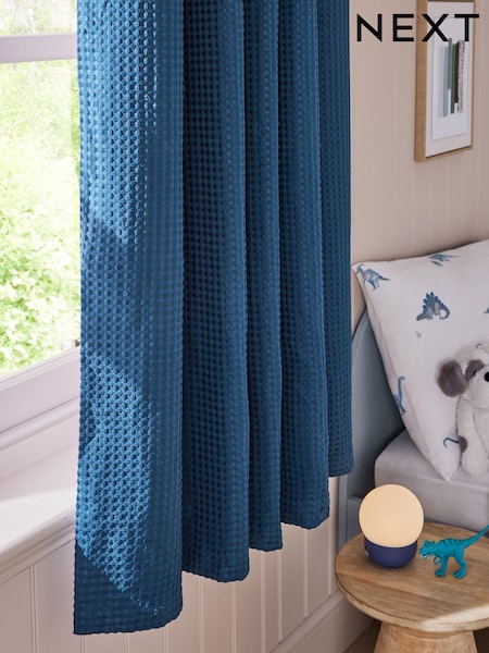 Waffle Texture Eyelet Blackout Curtains (B28094) | ‏124 د.إ.‏ - ‏ 208‏ د.إ.