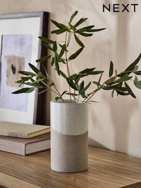 Reactive Glaze Ceramic Cylinder Vase (B28130) | kr180