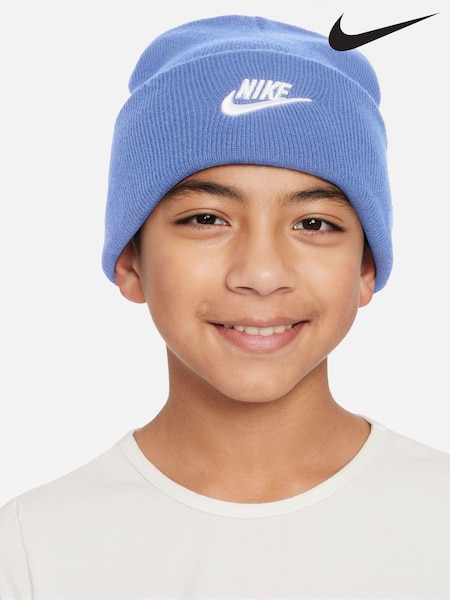 Nike Blue Kids Peak Winter Beanie (B28836) | €16