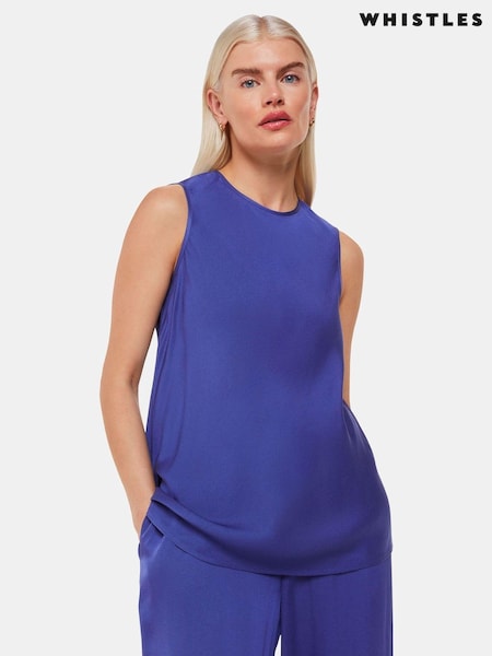 Whistles Petite Blue Clara Longline Tank (B28918) | €39