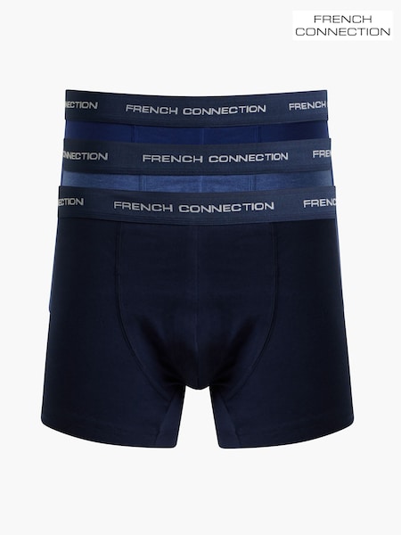 French Connection Navy Boxers 3 Pack (B28984) | €45