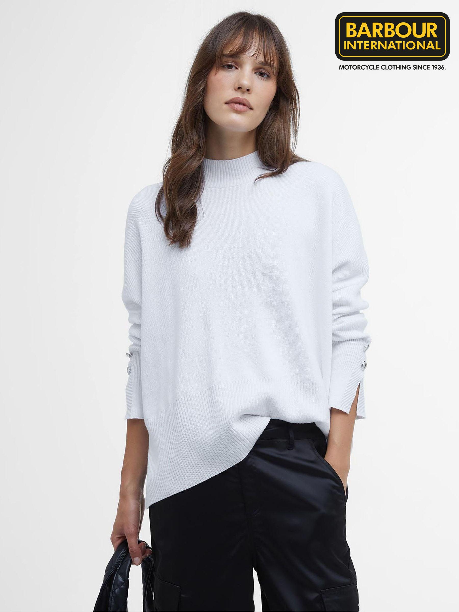 Women s Jumpers Barbour International White Knitwear Next Qatar
