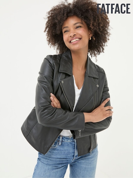 FatFace Quilted Biker Jacket (B29938) | ‏1,001‏₪