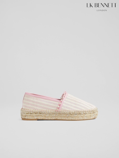 LK Bennett Tiana Canvas Flatform Espadrilles (B30073) | € 137