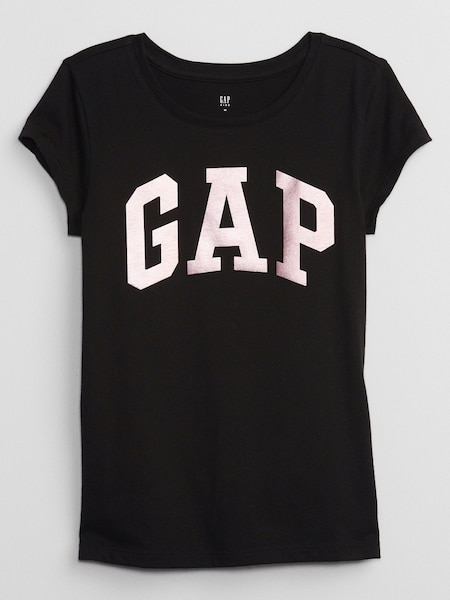 Black/Rose - Gap Logo Graphic Short Sleeve Crew Neck T-Shirt (4-13yrs) (B30118) | 14 €