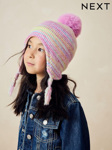 Multi Rainbow Trapper Hat (3mths-16yrs) (B30326) | AED32 - AED39