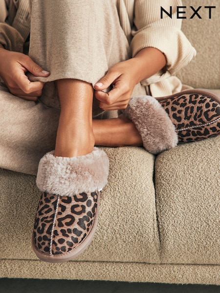 Animal - Pony Hair Mule Slippers (B30368) | €19