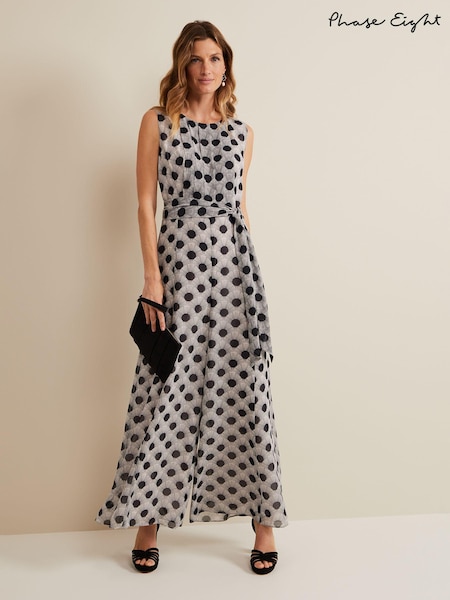 Phase Eight Black Print Petite Janine Jumpsuit (B30444) | 344 QAR