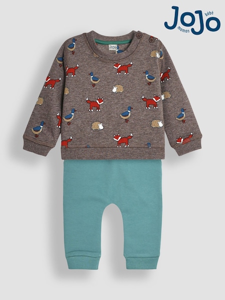 JoJo Maman Bébé Print Sweatshirt & Joggers Set (B30476) | 45 €