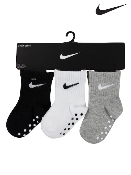 črna - Nike Kids Little Gripper Socks 3 Pack (B30505) | € 7