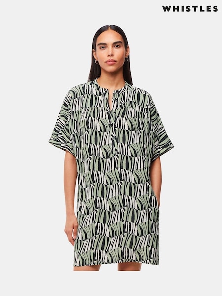 Whistles Petite Checkerboard Tiger Dress (B30575) | 426 LEI