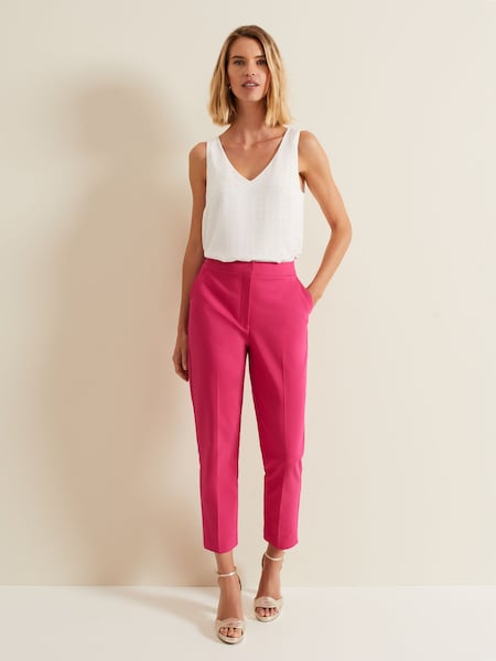 Phase Eight Pink Ulrica Tapered Suit Trousers (B30583) | €68