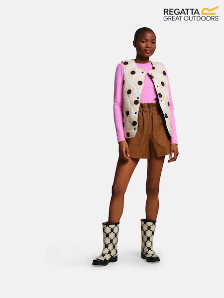 Regatta Cream Orla Kiely Printed Quilted Gilet (B30724) | €32