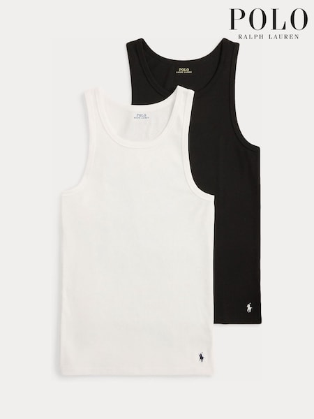 Black - Regular Polo Ralph Lauren Classic Vests 2 Pack