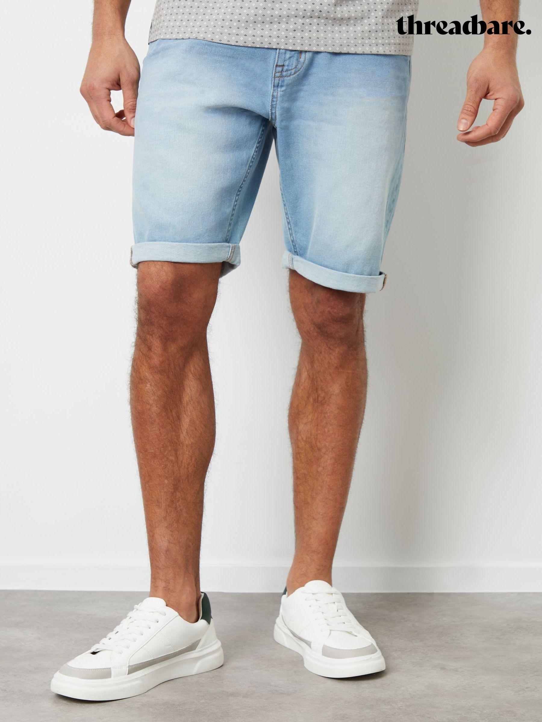 Next mens jean shorts shop