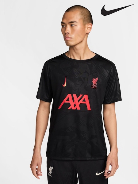 Nike Black Liverpool FC Academy Pre-Match T-Shirt (B30948) | €77