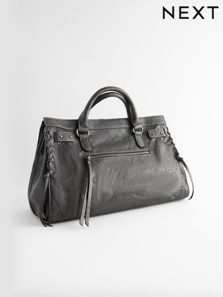 Grey Washed Grab Bag (B30974) | €23