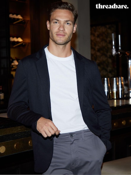 Threadbare Black Luxe Jersey Single Breasted Blazer (B33370) | €38