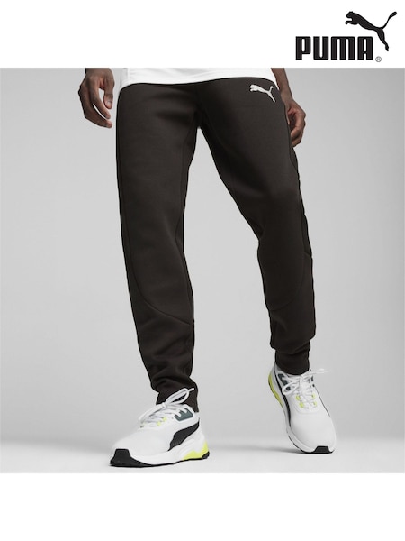 Puma Black Mens EVOSTRIPE Sweat Joggers (B33507) | AED320