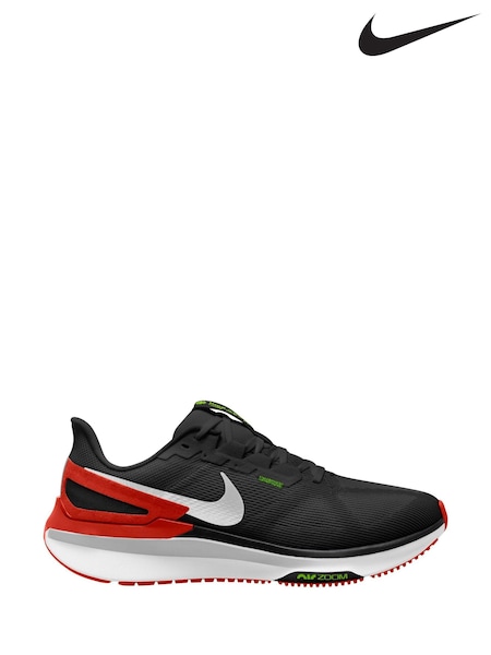 Negro/Rojo - Nike Structure 25 Road Running Trainers (B33537) | 170 €