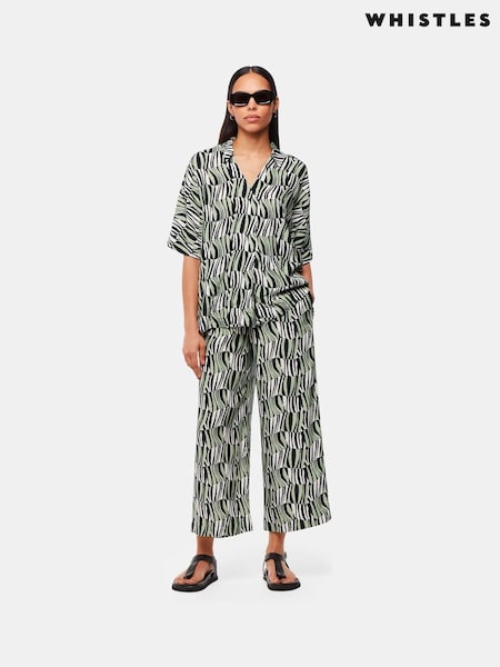 Whistles Natural Checkerboard Tiger Boxy Shirt (B33584) | €44