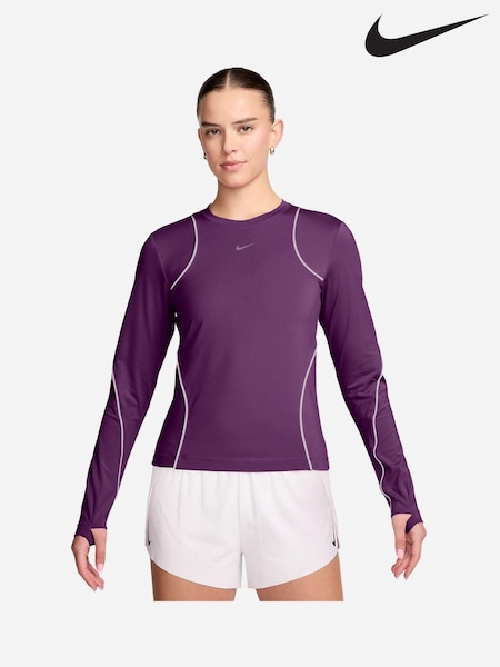 Nike Purple Running Division Long Sleeve Running Top (B33617) | €54