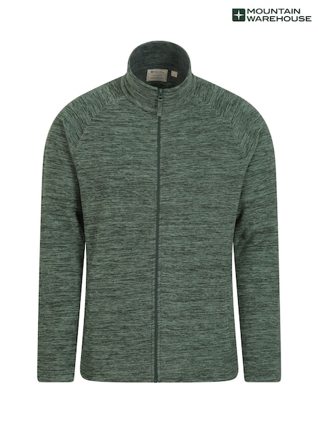 Verde - Mountain Warehouse Mens Snowdon II Full-Zip Fleece Jacket (B33643) | 238 LEI