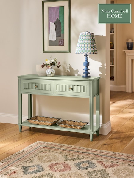 Nina Campbell Light Green Willis Console Table (B33837) | €693