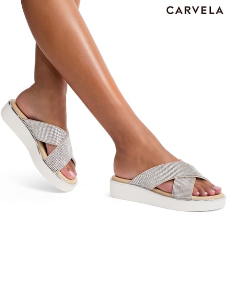 Сріблястий - Босоніжки Carvela Glamour (B33897) | 5 347 грн
