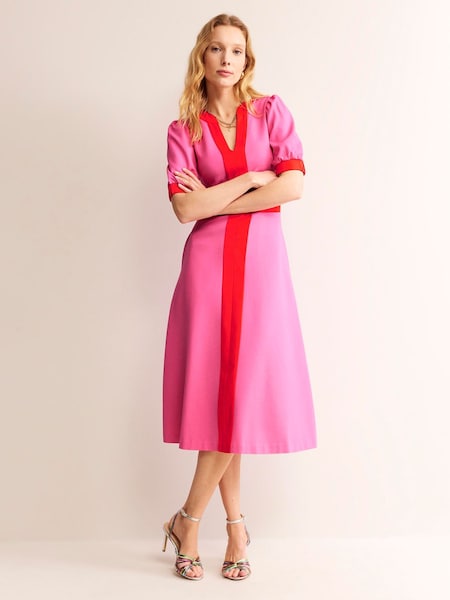 Boden Petra Puff Sleeve Ponte Dress (B34043) | €74