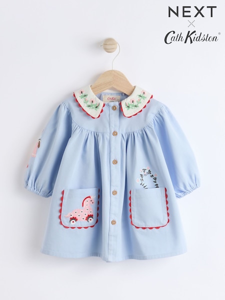 Cath Kidston Blue Floral Baby Woven 100% Cotton Dress (B34162) | € 34 - € 37