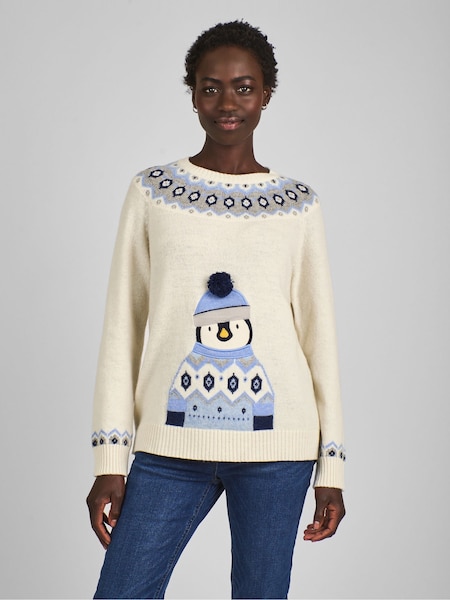 Jojo Maman Bébé Christmas Penguin Fair Isle Pattern Jumper (B34302) | €68