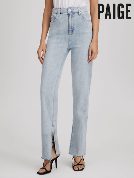 Paige Straight Leg Split Hem Jeans (B34421) | €404