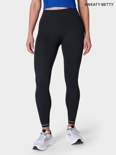 Sweaty Betty Black Full Length Power Pro 7/8 Workout Leggings (B34430) | €125