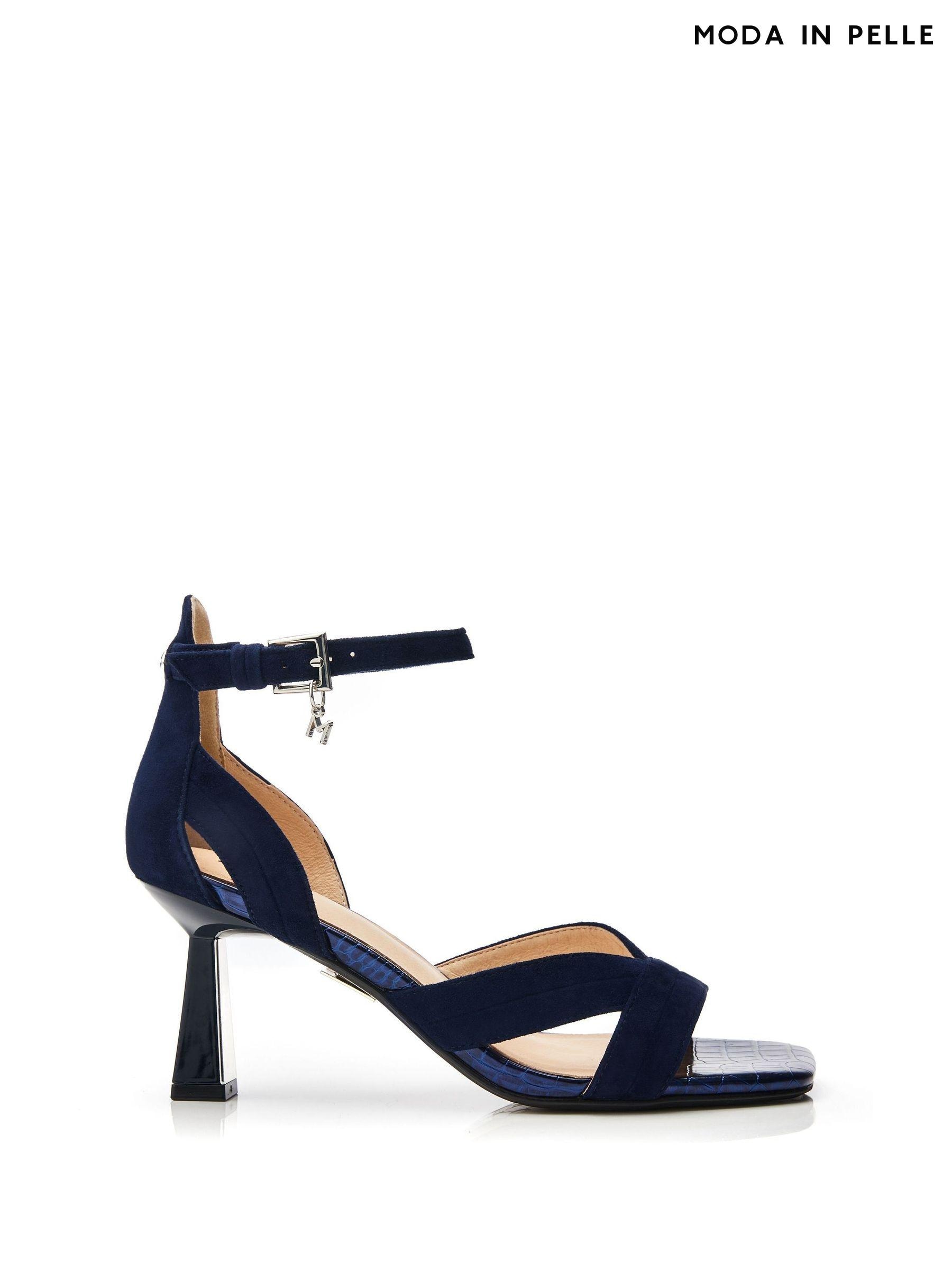 Women s Moda In Pelle Blue Ankle Strapping Plain Footwear Next Oman