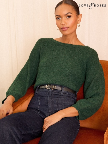 Love & Roses Cosy Stitch Detail Jumper (B34514) | 136 LEI