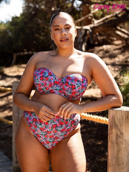 Curvy Kate Blue Kitsch Kate Bandeau Bikini Top (B34577) | €13