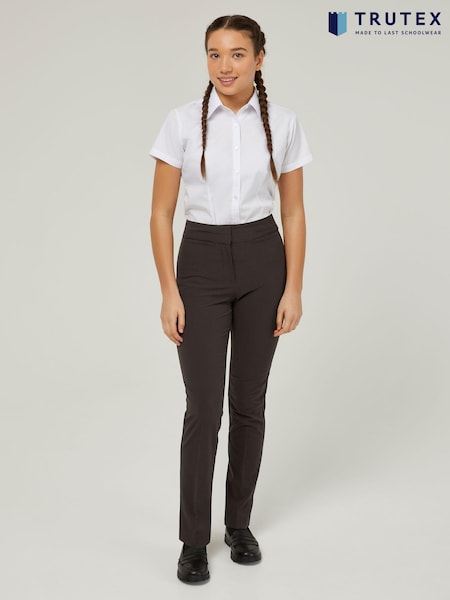 Trutex Straight Leg Twin Pocket Girls Grey School Trousers (B34725) | 201 LEI - 223 LEI