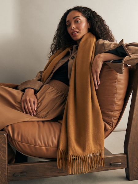 Camel Brown Super Soft Midweight Scarf (B34755) | 565 UAH