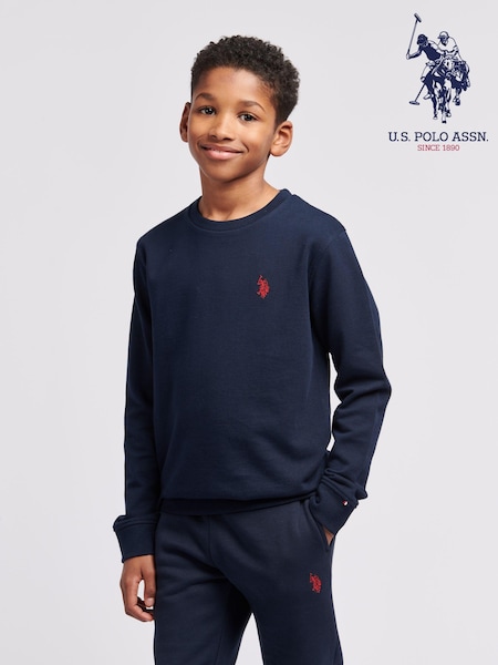 U.S. Polo Assn. Blue Double Horsemen Boys Sweatshirt (B34832) | €54 - €64