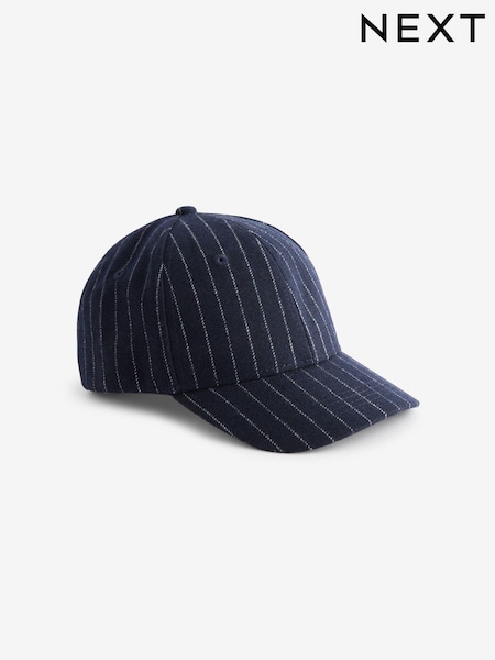 Navy Blue Pinstripe Cap (3-16yrs) (B34850) | AED28 - AED39