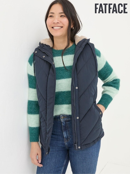 FatFace Gem Navy Puffer Gilet (B34876) | €63