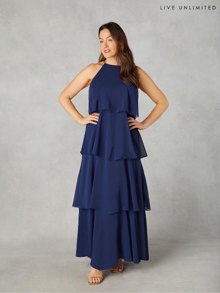 Live Unlimited Curve Petite Ruffle Tiered Maxi Dress (B34877) | €85