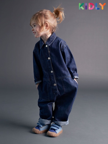 Kidly Blue 100% Cotton Jumpsuit (B34956) | €57