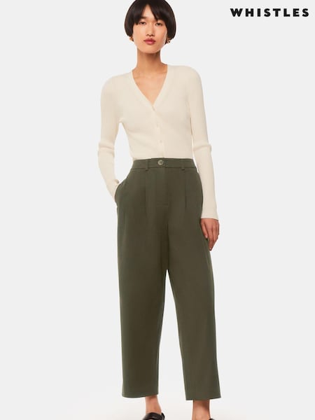 Whistles Petite Bethany Cotton Barrel Trousers (B34995) | 154 €